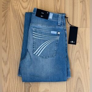 7 For All Mankind Dojo Original Jeans Women's Flare Leg Trousers NWT Size 27